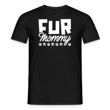 Hund Vierbeiner Hundemama Fur Mommy - Männer T-Shirt - Schwarz - Vorne - AI Model Male 178 light (178cm)