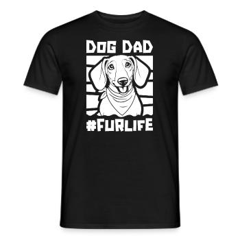 Dackel Dachshund Dog Dad Fur Life - Männer T-Shirt - Schwarz - Vorne - AI Model Male 178 light (178cm)
