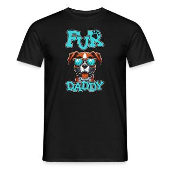Boxer Chien Boxer Allemand Chien Boxer Papa Pour Papa - T-shirt homme - noir - Devant - AI Model Male 178 light (178cm)
