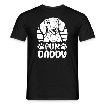 Teckel Teckel Chien Papa Pour Papa - T-shirt homme - noir - Devant - AI Model Male 178 light (178cm)