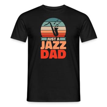 Jazz Musique Père Juste Un Papa Jazz - T-shirt homme - noir - Devant - AI Model Male 178 light (178cm)