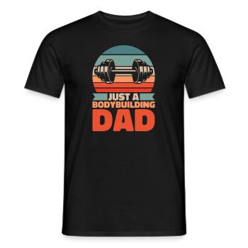 Bodybuilder Bodybuilding Dad - Men's T-Shirt - black - Front - AI Model Male 178 light (178cm)