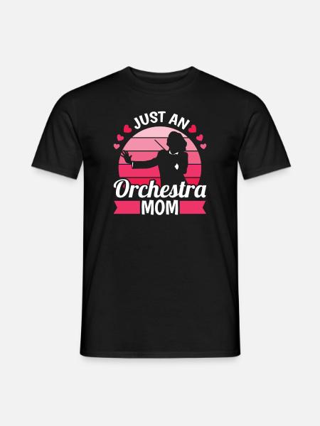 Orchester Mutter Just An Orchestra Mom - Männer T-Shirt - Schwarz