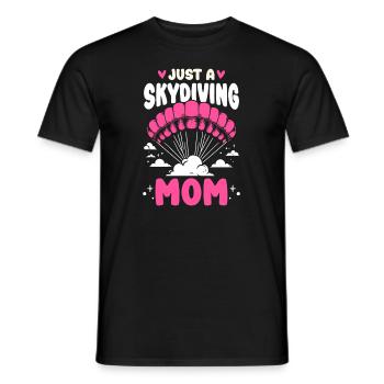 Parachutiste Parachutiste Parachutiste Mère - T-shirt homme - noir - Devant - AI Model Male 178 light (178cm)