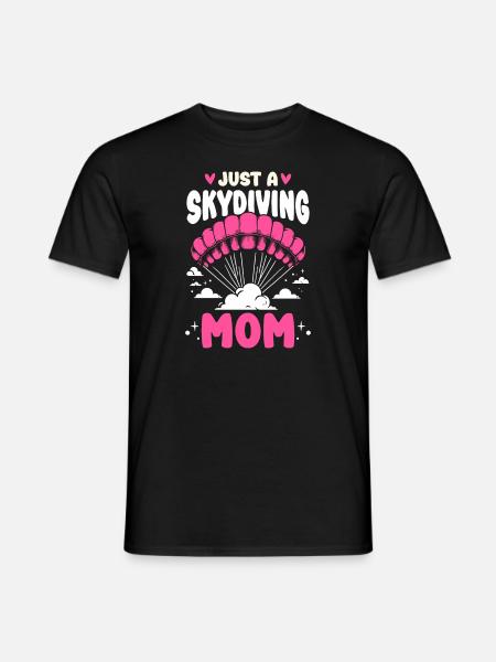 Parachutist Skydiving Mother - Men's T-Shirt - black