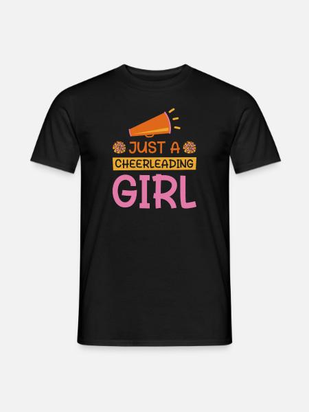 Cheerleader Cheerleading - Männer T-Shirt - Schwarz