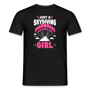 Fallschirmspringer Fallschirmspringen - Männer T-Shirt - Schwarz - Vorne - AI Model Male 178 light (178cm)