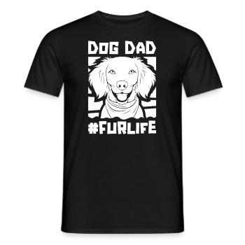 Brittany Spaniel Chien Papa Pour La Vie - T-shirt homme - noir - Devant - AI Model Male 178 light (178cm)