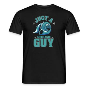 Schrauber Tuning Tuner Just A Car Tuning Guy - Männer T-Shirt - Schwarz - Vorne - AI Model Male 178 light (178cm)