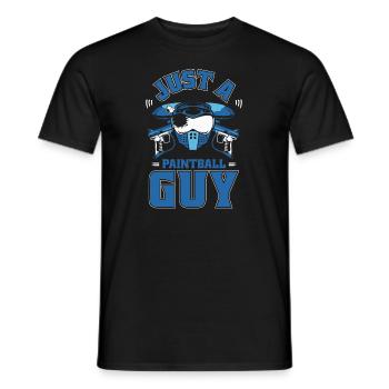 Paintball Just A Paintball Guy - Männer T-Shirt - Schwarz - Vorne - AI Model Male 178 light (178cm)