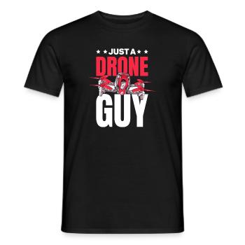 Drone Quadcopter Juste un gars de drone - T-shirt homme - noir - Devant - AI Model Male 178 light (178cm)