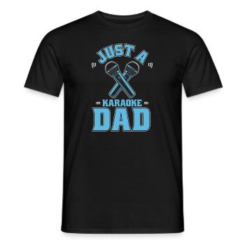 Karaoke Just A Karaoke Dad - Men's T-Shirt - black - Front - AI Model Male 178 light (178cm)