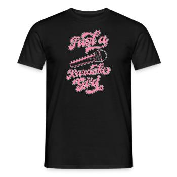 Karaoké Juste une fille de karaoké - T-shirt homme - noir - Devant - AI Model Male 178 light (178cm)