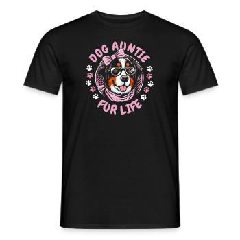 Bouvier bernois tante pour la vie - T-shirt homme - noir - Devant - AI Model Male 178 light (178cm)