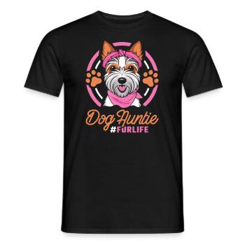 Wheaten Terrier Chien Tante Pour La Vie - T-shirt homme - noir - Devant - AI Model Male 178 light (178cm)