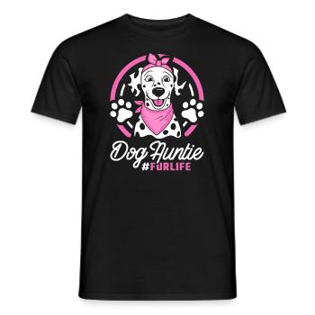Chien Dalmatien Tante Pour La Vie - T-shirt homme - noir - Devant - AI Model Male 178 light (178cm)