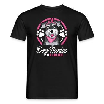 Schnauzer Chien Chien Tante Pour La Vie - T-shirt homme - noir - Devant - AI Model Male 178 light (178cm)