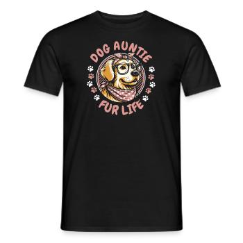 Golden Retriever Chien Tante Pour La Vie - T-shirt homme - noir - Devant - AI Model Male 178 light (178cm)