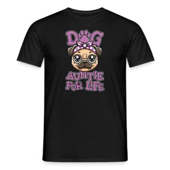 Carlin Chien Chien Tante Pour La Vie - T-shirt homme - noir - Devant - AI Model Male 178 light (178cm)