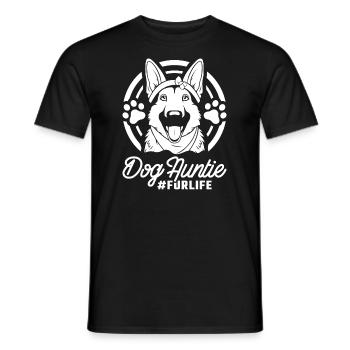 Schäferhund Dog Aunt Fur Life - Männer T-Shirt - Schwarz - Vorne - AI Model Male 178 light (178cm)