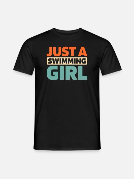Nageuse Juste Une Fille Nageuse - T-shirt homme - noir