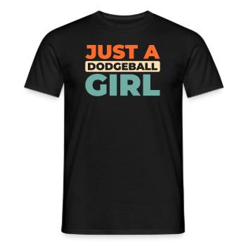 Völkerball juste une fille de ballon chasseur - T-shirt homme - noir - Devant - AI Model Male 178 light (178cm)