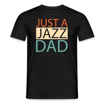 Musique jazz juste un papa jazz - T-shirt homme - noir - Devant - AI Model Male 178 light (178cm)