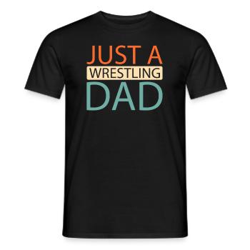 Lutteur Juste un papa lutteur - T-shirt homme - noir - Devant - AI Model Male 178 light (178cm)