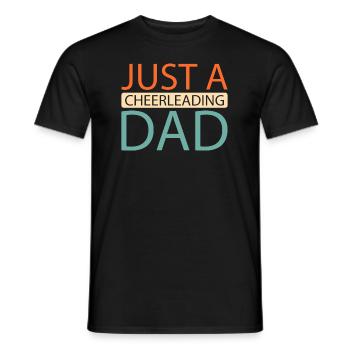 pom-pom girl pom-pom girl juste un papa pom-pom girl - T-shirt homme - noir - Devant - AI Model Male 178 light (178cm)