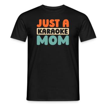 Karaoké Juste une maman karaoké - T-shirt homme - noir - Devant - AI Model Male 178 light (178cm)