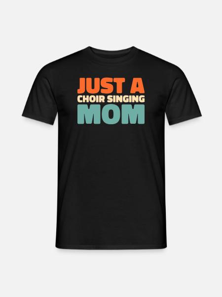 Coro Cantante Solo Un Coro Che Canta Mamma - T-shirt uomo - nero