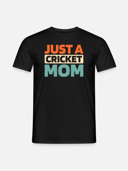 Cricket Just A Cricket Mom - Men's T-Shirt - black