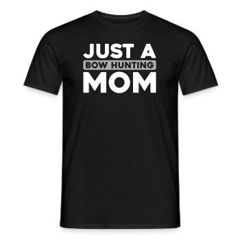 Bow Hunting Bow Hunters Just A Bow Hunting Mom - Men's T-Shirt - black - Front - AI Model Male 178 light (178cm)