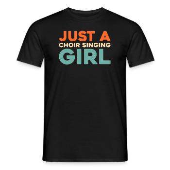 Chanteuse de chorale Juste une chanteuse de chorale - T-shirt homme - noir - Devant - AI Model Male 178 light (178cm)