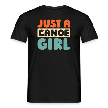 canoë canoë juste une fille de canoë - T-shirt homme - noir - Devant - AI Model Male 178 light (178cm)