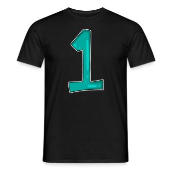 Numéro 1 Numéro Gagnant Premier Gagnant - T-shirt homme - noir - Devant - AI Model Male 178 light (178cm)