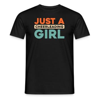Cheerleader Cheerleading - Men's T-Shirt - black - Front - AI Model Male 178 light (178cm)