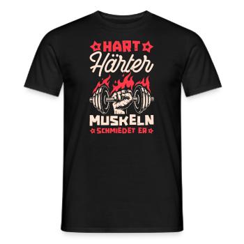 Bodybuilding bodybuilders - Men's T-Shirt - black - Front - AI Model Male 178 light (178cm)