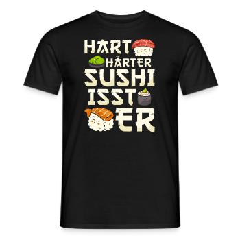 Sushi - Männer T-Shirt - Schwarz - Vorne - AI Model Male 178 light (178cm)