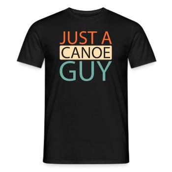 canoë canoë juste un canoë gars - T-shirt homme - noir - Devant - AI Model Male 178 light (178cm)