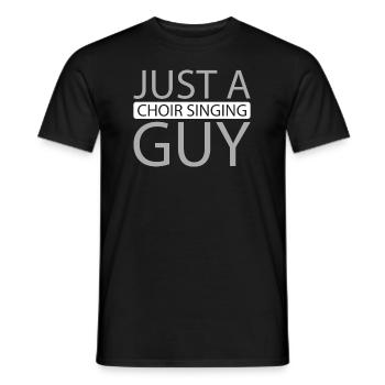 Chanteur de chorale Juste un chanteur de chorale - T-shirt homme - noir - Devant - AI Model Male 178 light (178cm)