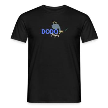 Dodo Night - Men's T-Shirt - black - Front - AI Model Male 178 light (178cm)