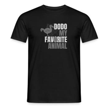 Dodo mon animal préféré - T-shirt homme - noir - Devant - AI Model Male 178 light (178cm)