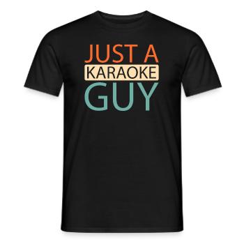 Karaoké Juste un gars de karaoké - T-shirt homme - noir - Devant - AI Model Male 178 light (178cm)