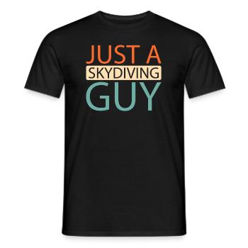 Parachutisme - T-shirt homme - noir - Devant - AI Model Male 178 light (178cm)