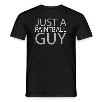 Paintball Just A Paintball Guy - Männer T-Shirt - Schwarz - Vorne - AI Model Male 178 light (178cm)