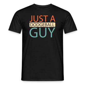 Völkerball : juste un gars de ballon chasseur - T-shirt homme - noir - Devant - AI Model Male 178 light (178cm)