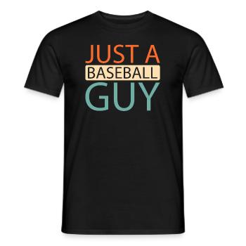 Le baseball juste un gars de baseball - T-shirt homme - noir - Devant - AI Model Male 178 light (178cm)