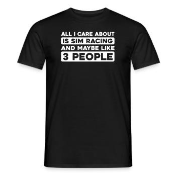 Sim Racing - T-shirt homme - noir - Devant - AI Model Male 178 light (178cm)