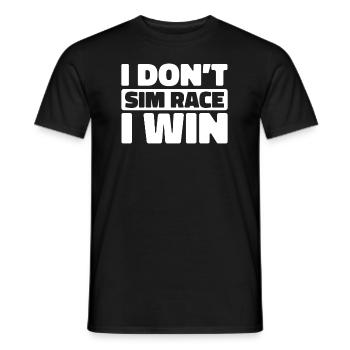Sim Racing - Männer T-Shirt - Schwarz - Vorne - AI Model Male 178 light (178cm)